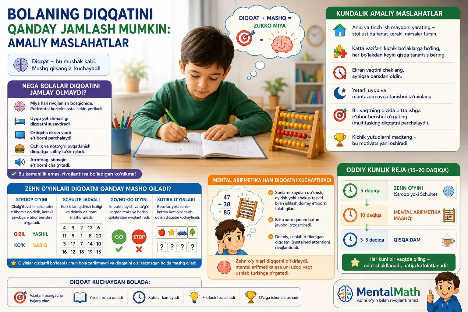 How to Improve Your Child's Concentration and Attention